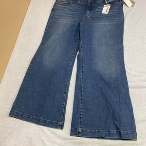 Jessica Simpson Navy blue flare jeans women 22W. SKU434#flares